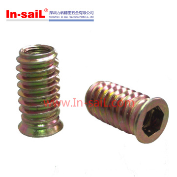 China Companies Steel Zinc Thread Inserts for Woodworking Manufacturer Service